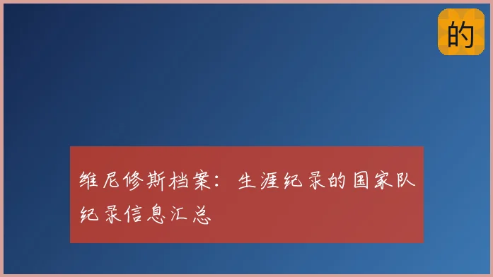 维尼修斯档案：生涯纪录的国家队纪录信息汇总
